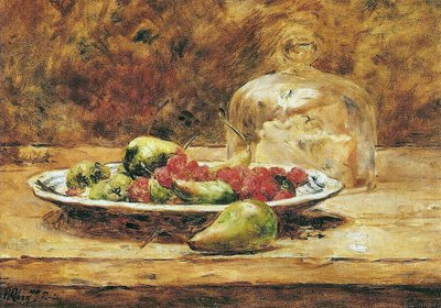 Still Life - Pears and Strawberries by Pedro Alexandrino Borges
